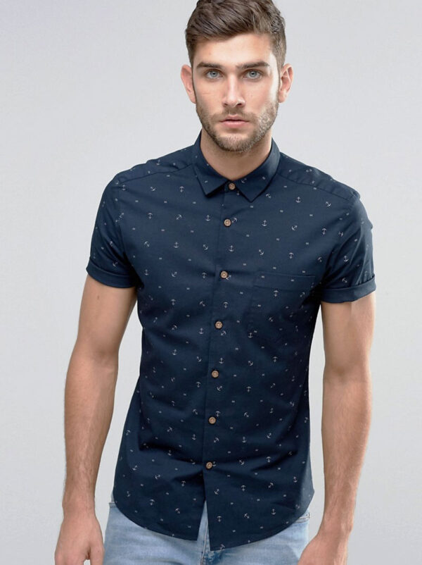Men Blue Shirt